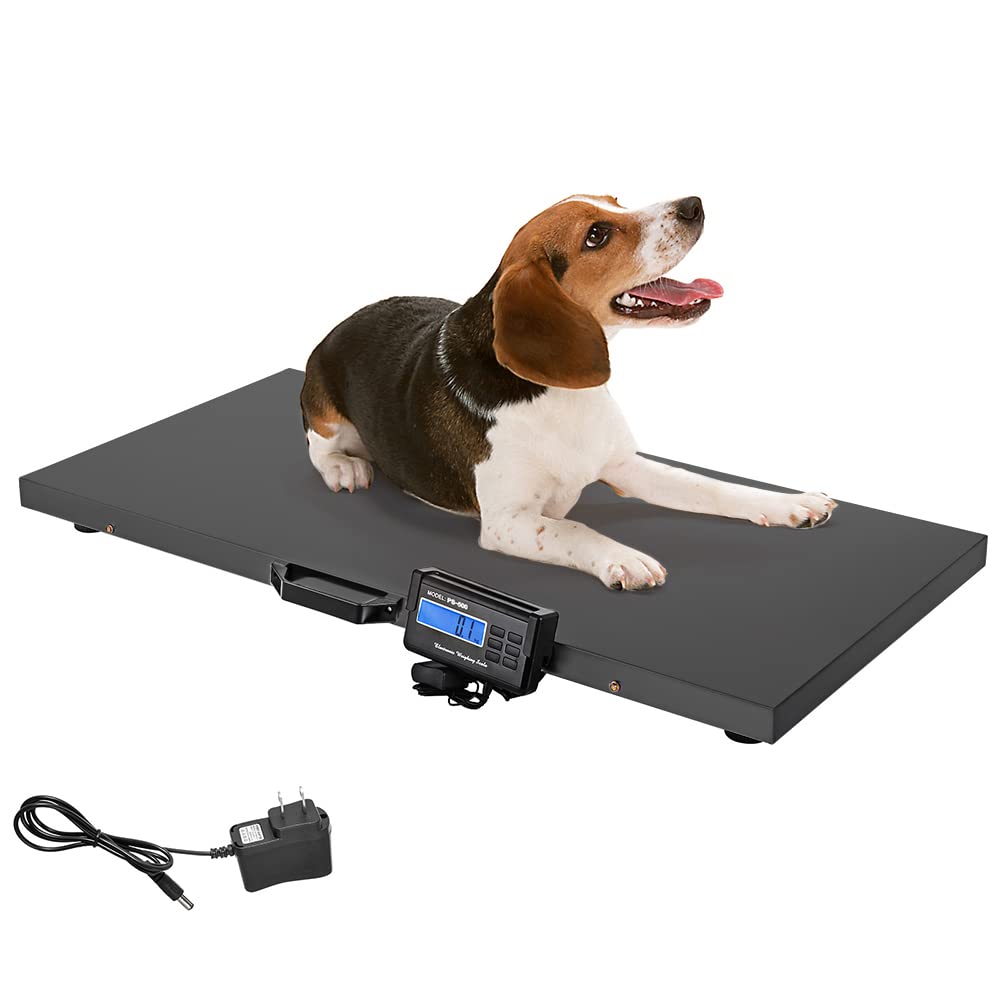 Large 660lb STAINLESS STEEL Dog Digital Pet Scale Veterinary Animal Weight  Vet